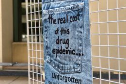 jeans, exhibit, opioid crisis