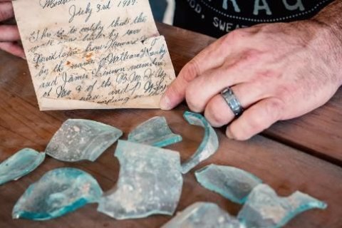 A 112-year-old letter was found during renovations at a New Jersey university