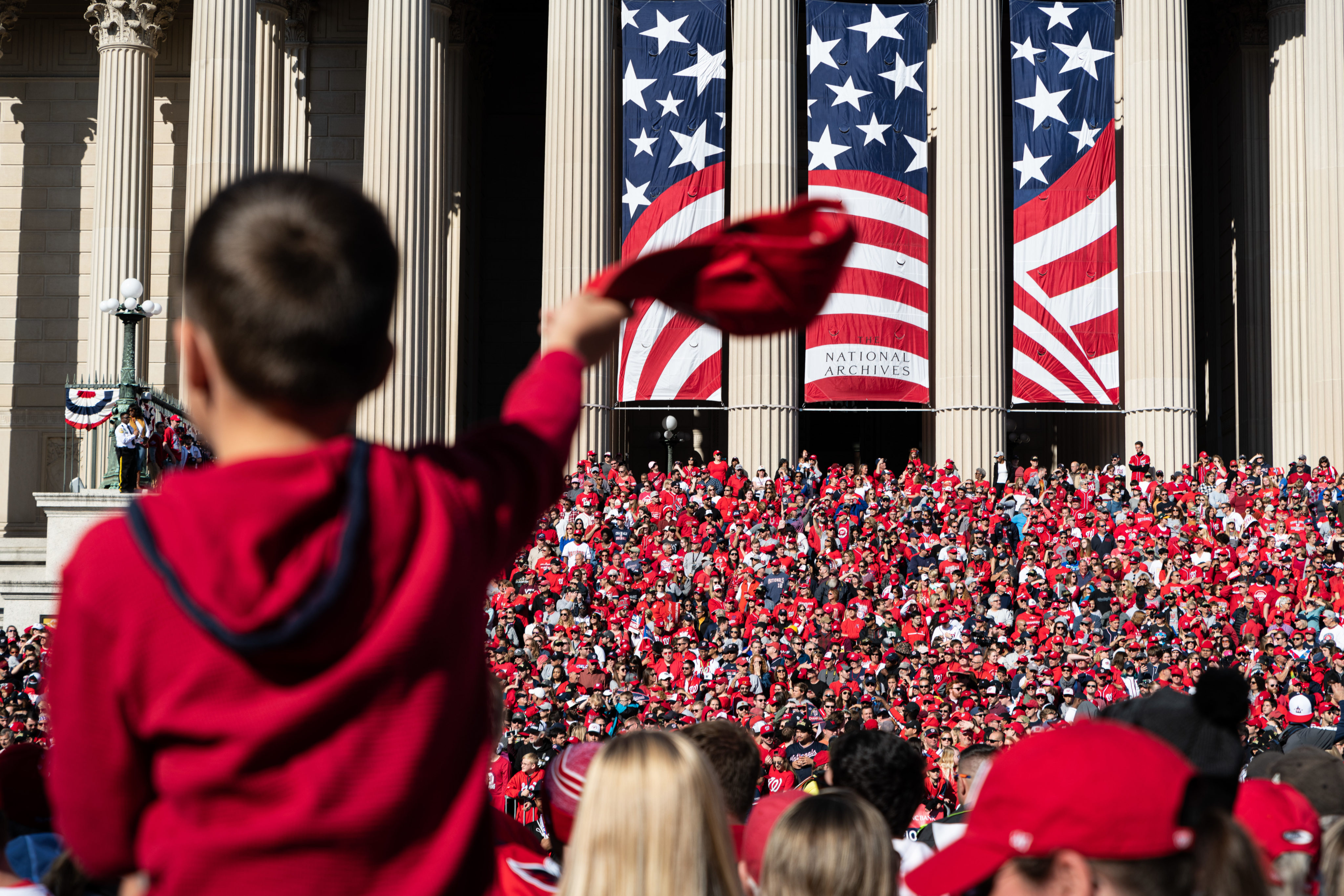 time of world series parade