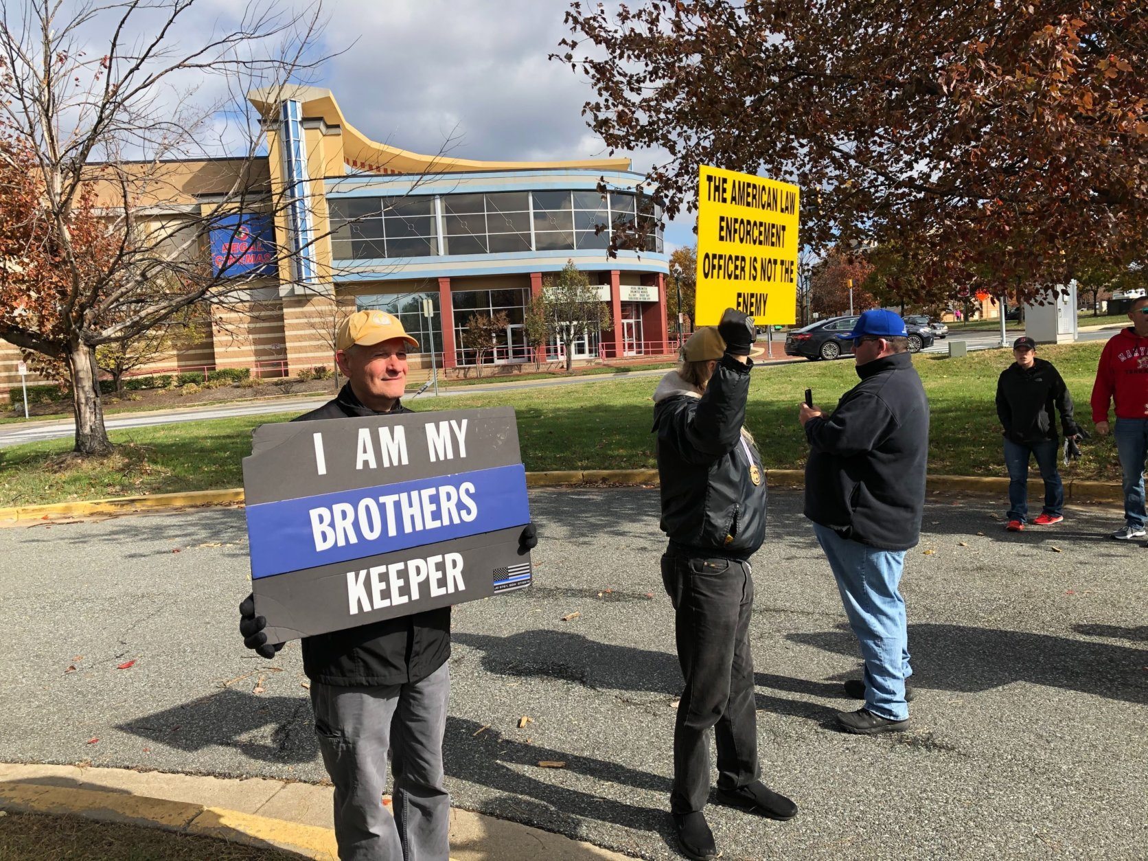 <p>People turned out at the 5th district police precinct with the group &#8220;Brothers Before Others.&#8221;</p>
