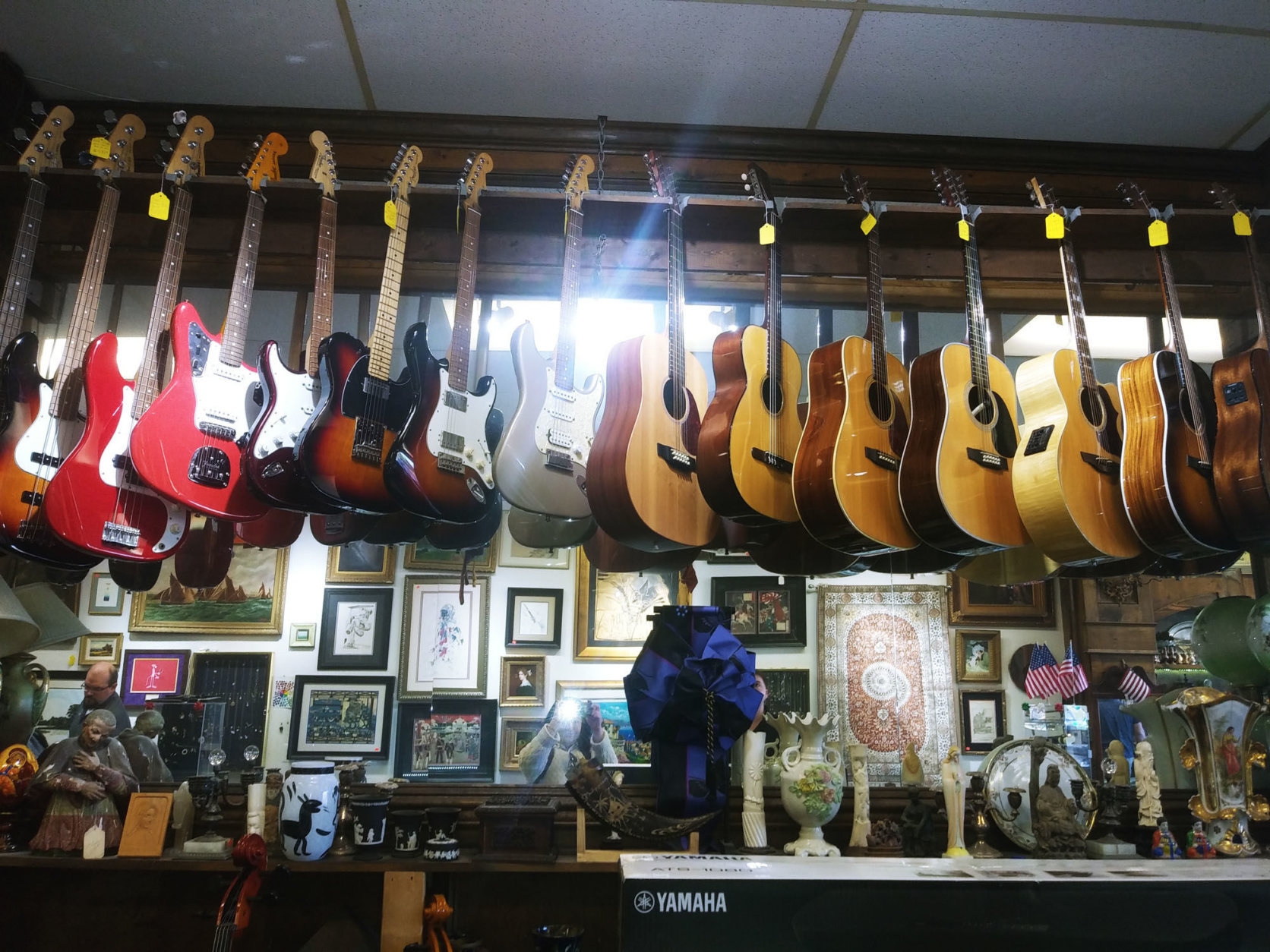 guitars, pawn shop