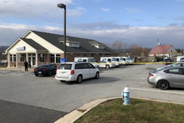A Postal Service special agent involved in what's described as a "critical incident" shot and wounded another Postal Service employee in a post office parking lot i in Lovettsville, Virginia, Wednesday morning, federal authorities confirm to WTOP. (WTOP/Neal Augenstein)