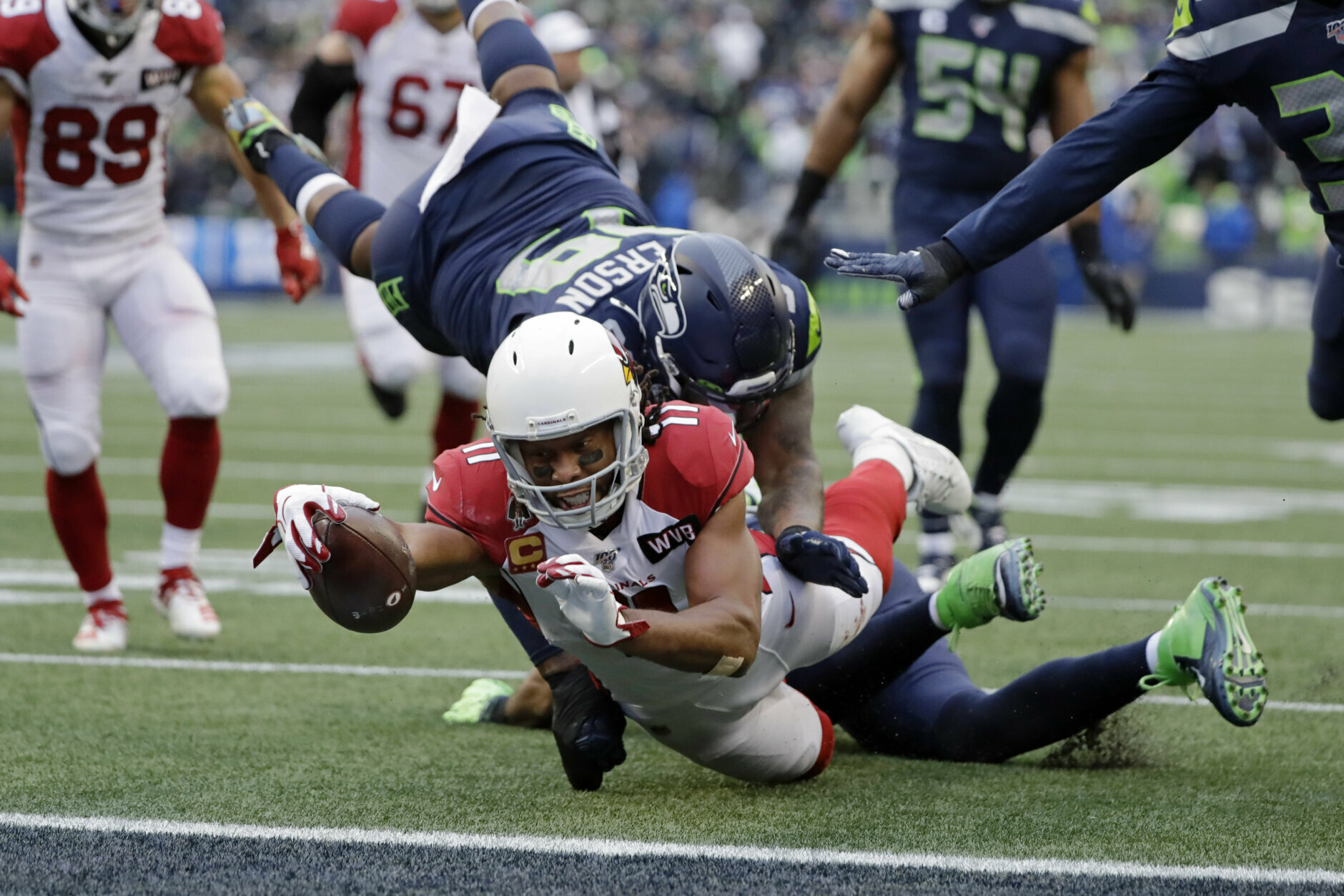<p><b><i>Cardinals 27</i></b><br />
<b><i>Seahawks 13</i></b></p>
<p>In the most stunning upset of the day, Seattle apparently misinterpreted <a href="https://profootballtalk.nbcsports.com/2019/12/20/pete-carroll-it-would-really-be-ok-if-we-could-win-by-a-lot-sometimes/" target="_blank" rel="noopener" data-saferedirecturl="https://www.google.com/url?q=https://profootballtalk.nbcsports.com/2019/12/20/pete-carroll-it-would-really-be-ok-if-we-could-win-by-a-lot-sometimes/&amp;source=gmail&amp;ust=1577160325113000&amp;usg=AFQjCNFaLtmaF8GUH6LTNN096f9IpsQD-A">Pete Carroll&#8217;s plea</a> for a blowout. The Seahawks need only beat the 49ers at CenturyLink Field to clinch the division, and perhaps, home-field advantage, but with three home losses already, is anyone particularly confident that matters to Seattle anymore?</p>
