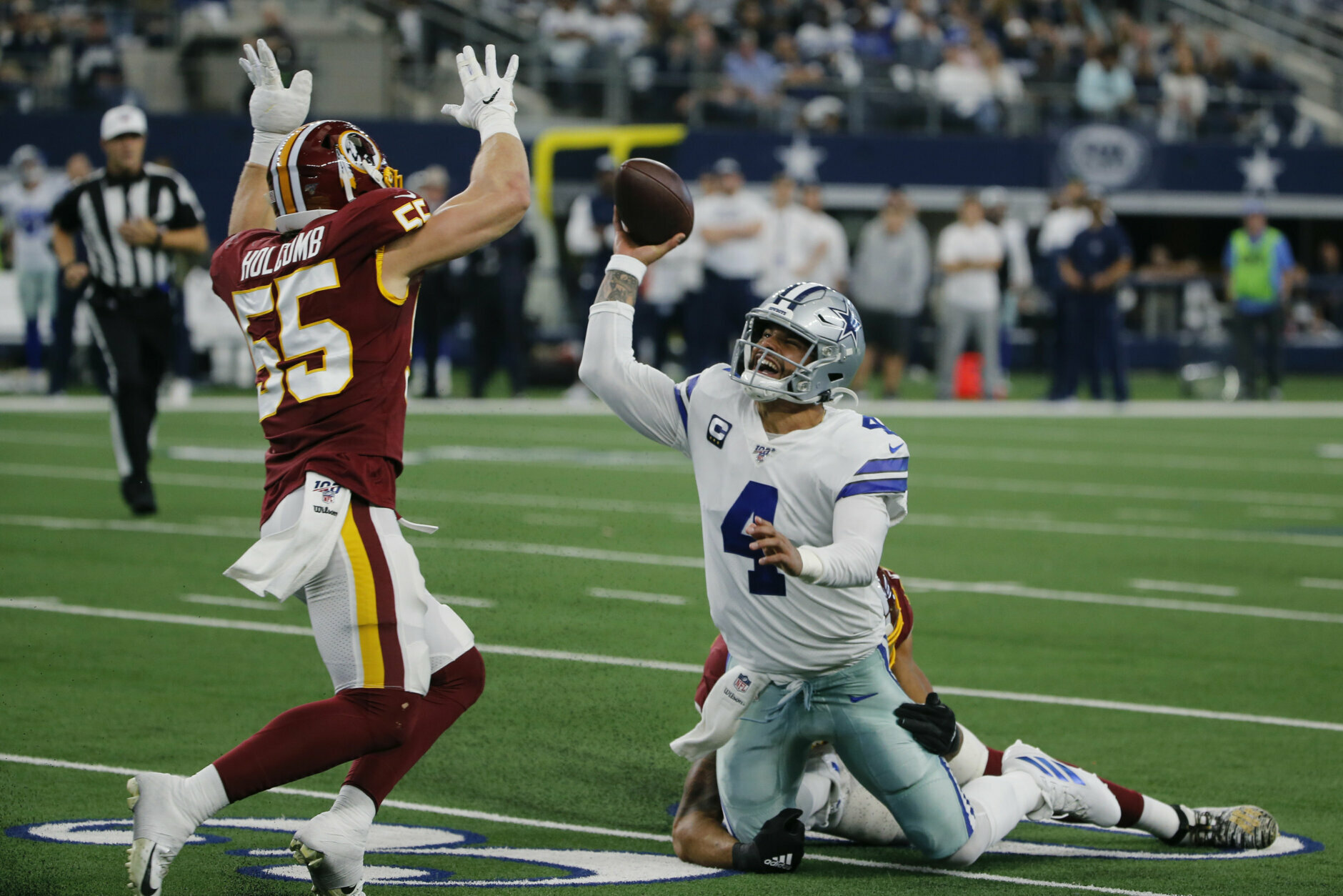 <p><b><i>Redskins 16</i></b><br />
<b><i>Cowboys 47</i></b></p>
<p>Dak Prescott may have lit up an injury-riddled Redskins secondary, but he came up short <a href="https://profootballtalk.nbcsports.com/2019/12/29/dak-prescott-finishes-just-short-of-tony-romos-team-passing-yards-mark/" target="_blank" rel="noopener">in more ways than one</a>. Not only was Sunday&#8217;s victory in vain, but the Cowboys&#8217; +113 point differential is the second-best in NFL history for a nonwinning team, sparking the likelihood for big changes in Big D. Hell, Dak&#8217;s worthiness of a big contract might also be on <a href="https://profootballtalk.nbcsports.com/2019/12/23/jerry-jones-coaching-change-not-a-focus-but-radar-is-turned-on/" target="_blank" rel="noopener">Jerry Jones&#8217; radar</a>.</p>
<p>Of course, we know Washington is about to undergo a Jerry-esque face-lift. Fresh off the Skins&#8217; 10th straight loss in-division, Riverboat Ron Rivera seems ready to <a href="https://www.nbcsports.com/washington/redskins/report-ron-rivera-top-candidate-become-next-redskins-head-coach" target="_blank" rel="noopener">gamble on the vacant head coaching position</a>, only the tip of the iceberg for a lost franchise set to <a href="https://www.espn.com/nfl/story/_/id/28385206/source-bruce-allen-no-longer-running-redskins-football-operations" target="_blank" rel="noopener">change its front office structure</a> and a chunk of its roster. As usual, the Redskins&#8217; offseason should be much more fun than actually watching them play football.</p>

