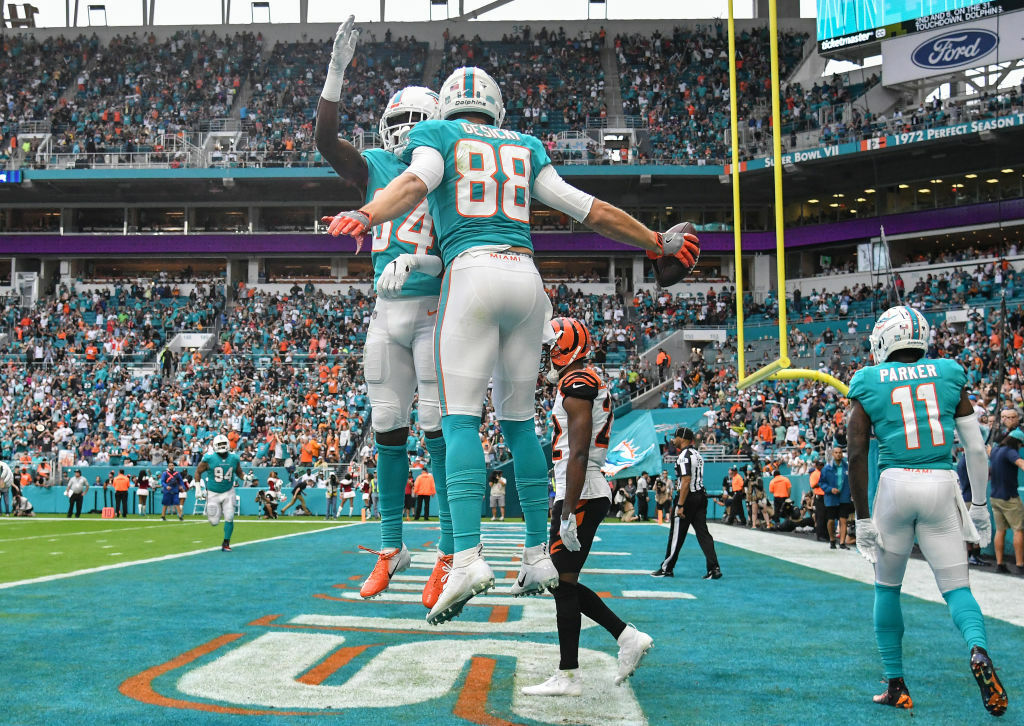 <p><b><i>Bengals 35</i></b><br />
<b><i>Dolphins 38 (OT)</i></b></p>
<p>Now that Miami no longer has to tank for Tua, the Dolphins have won four of their last eight games to fall to fifth in the draft order, while Cincinnati is now officially on the clock for the No. 1 overall pick. Joe Burrow would probably love to stay in school another year.</p>
