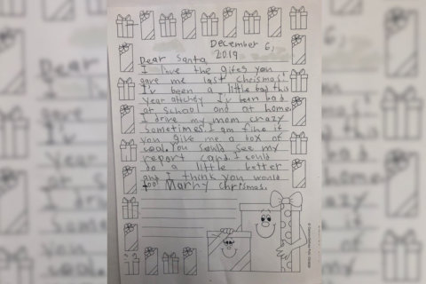‘I could do a little better’: Anne Arundel Co. student reflects in letter to Santa