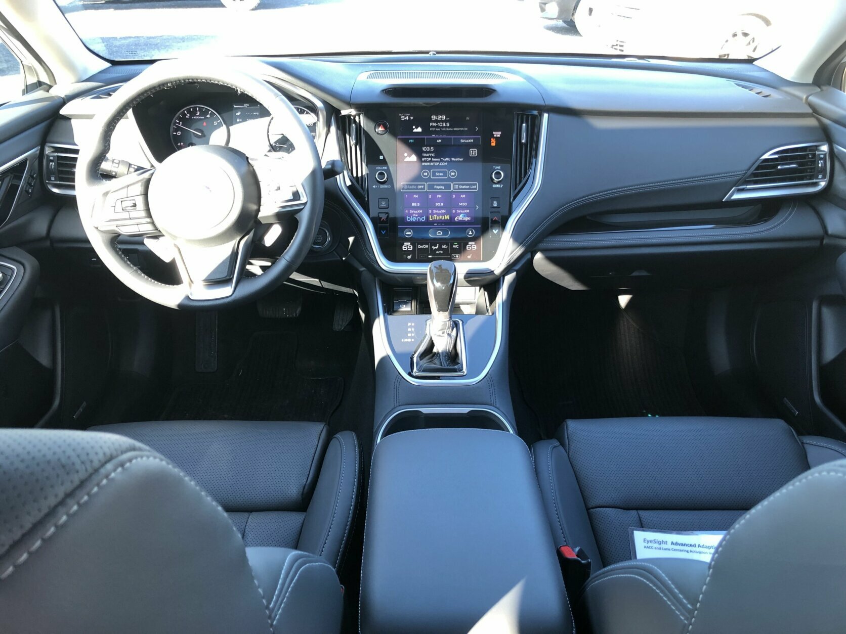 2020 Subaru Legacy interior