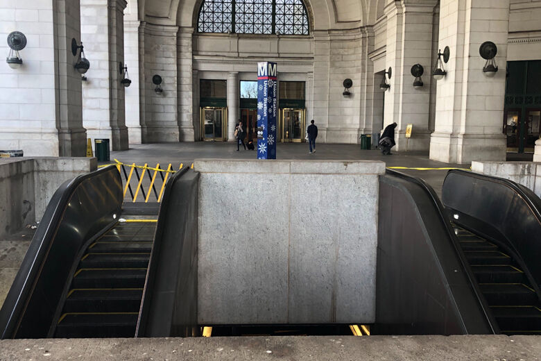 Union Station escalators
