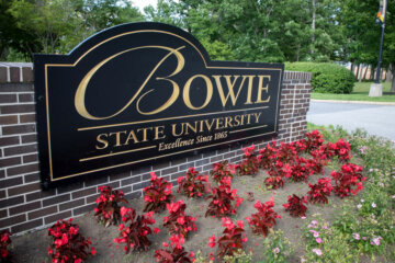 Bowie State University sign