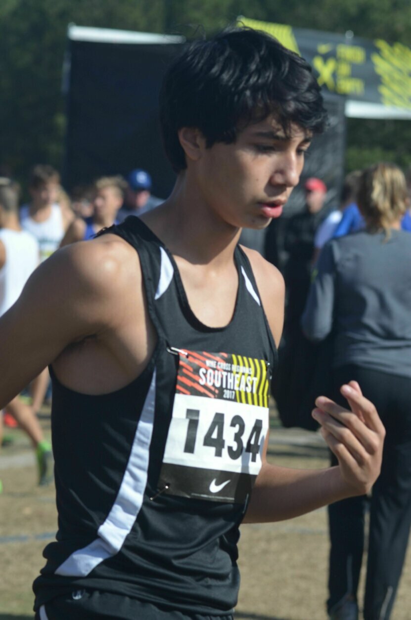 Ben Lesser is a cross-country runner at Walt Whitman High School who is battling cancer at Children's National. (Courtesy Walt Whitman High School)