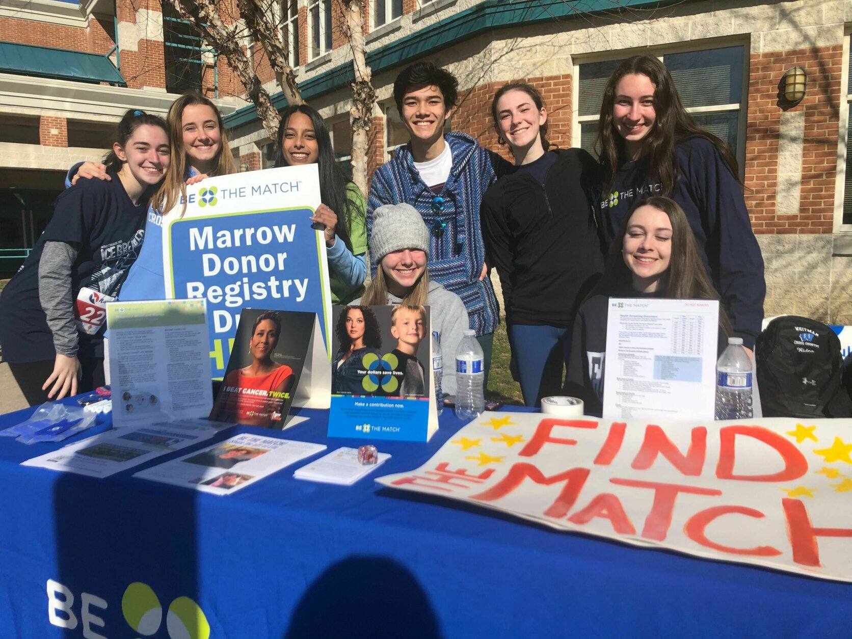 Students from Walt Whitman High School hold a fundraiser to Children's National and their classmate, Ben Lesser, who is battling cancer. (WTOP/Melissa Howell)