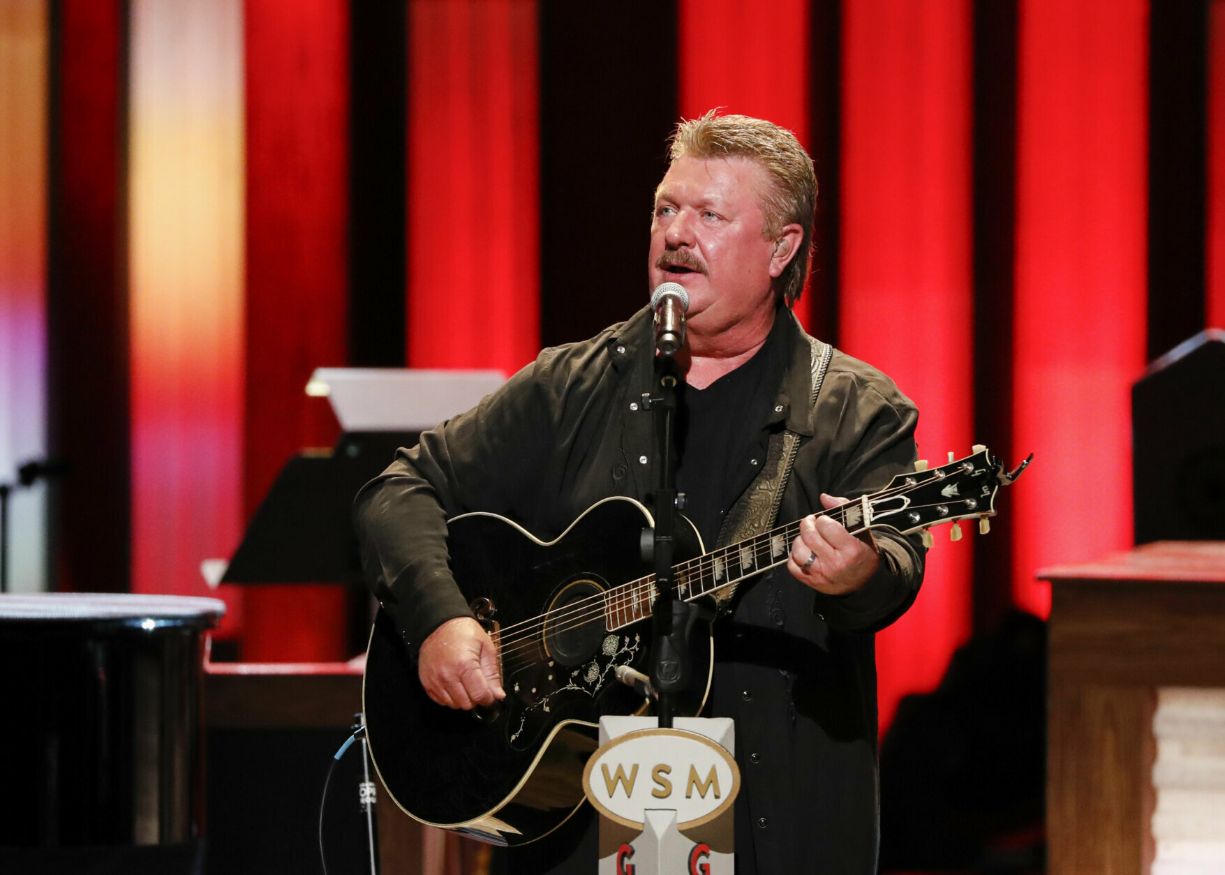 Joe Diffie performs at "Luke Combs Joins the Grand Ole Opry Family" at Grand Ole Opry on Tuesday, July 16, 2019 in Nashville, Tenn. (Photo by Al Wagner/Invision/AP)