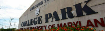 University of Maryland College Park sign