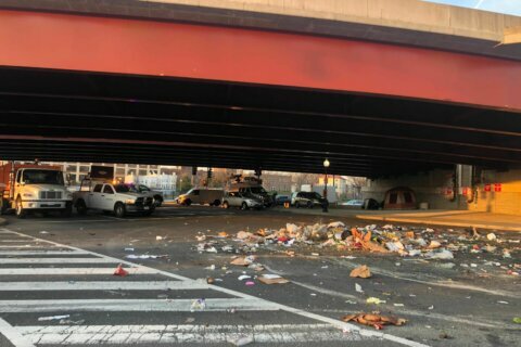 Inbound 11th St. Bridge to downtown DC reopens after truck rollover, fuel spill