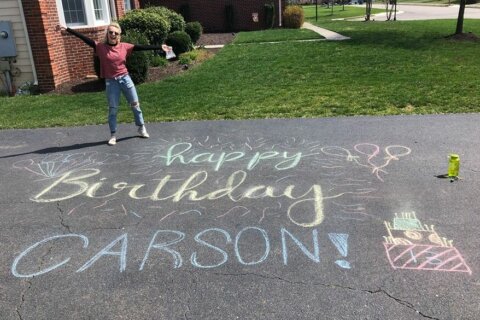 Virginia group chalks up birthday surprises for bummed-out kids in lockdown