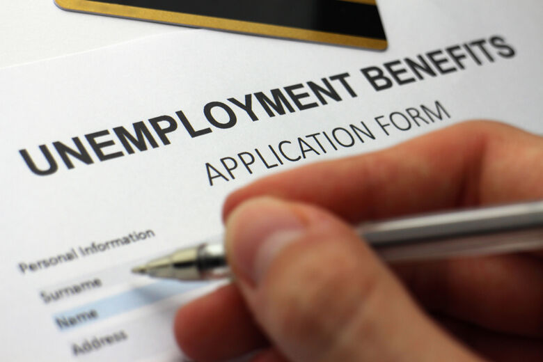 Jobless benefits application form.