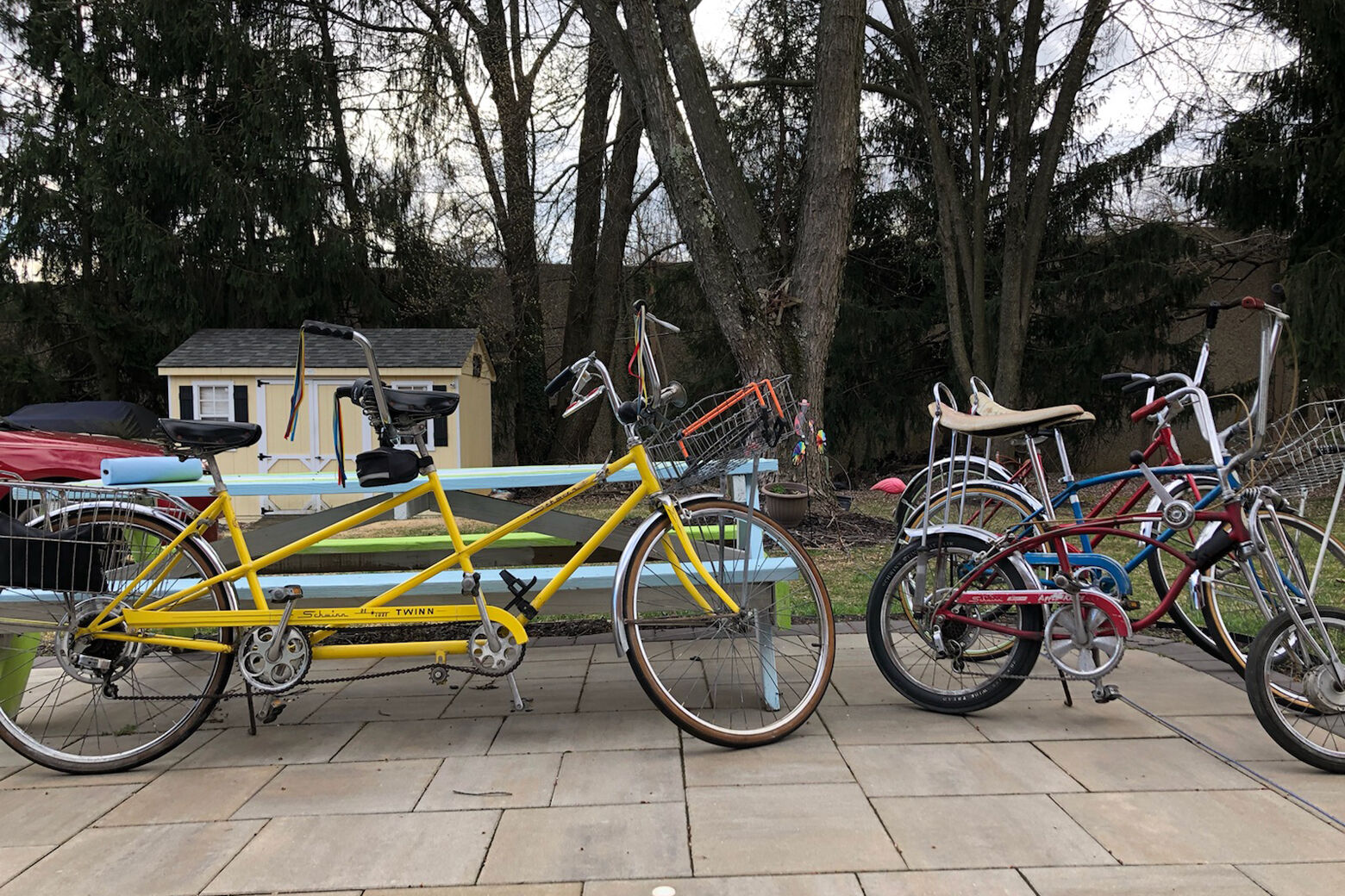 tandem bike and Schwinn bicycles