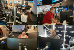 A series of WTOP journalists working.