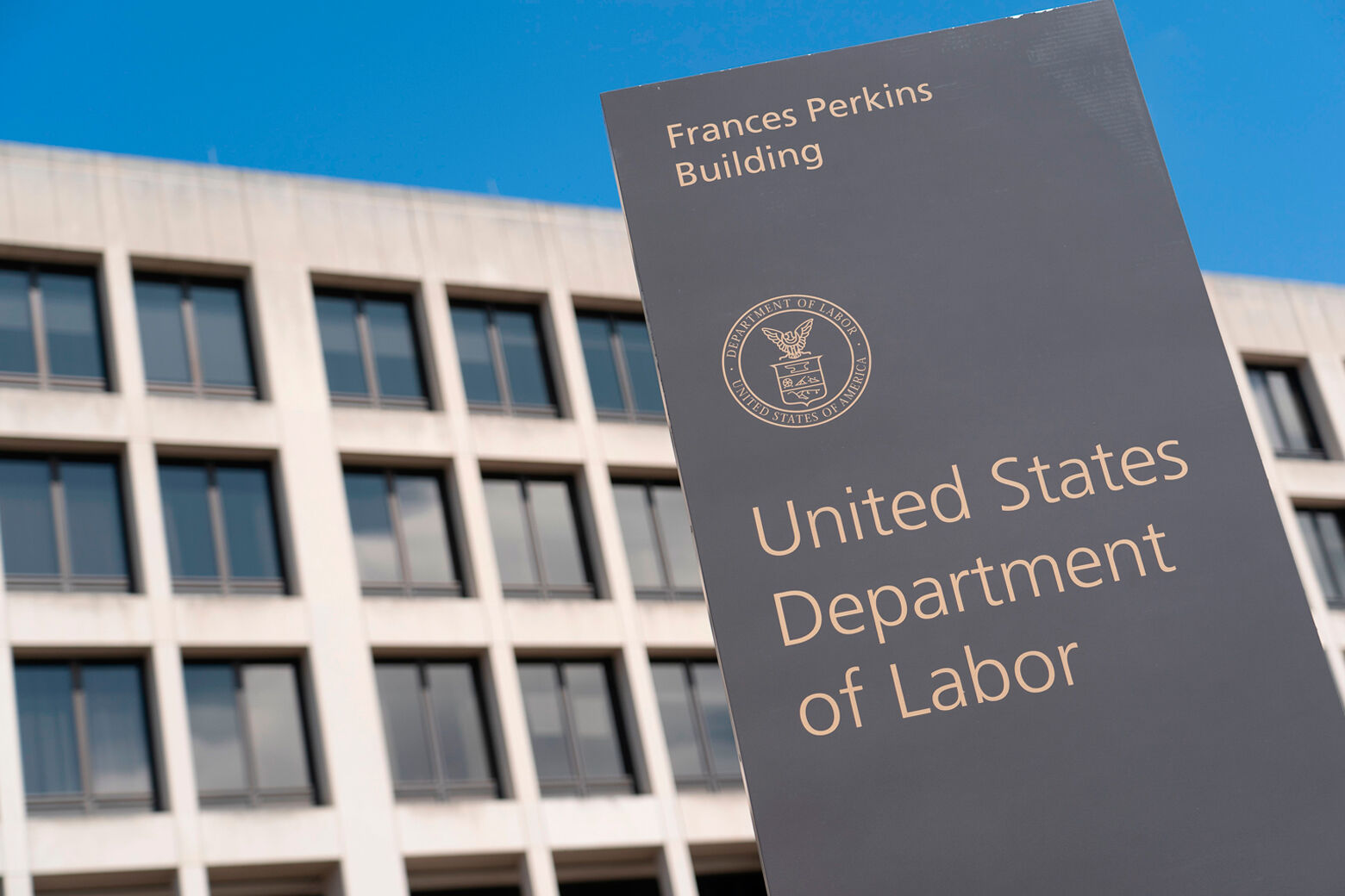 The US Department of Labor Building in Washington.