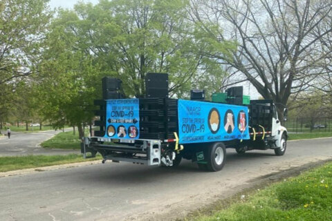 Baltimore NAACP uses sound truck to broadcast coronavirus safety messages