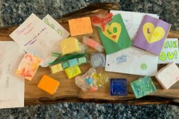 soap and cards