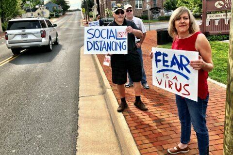 ‘Not booking at all’: Protesters push to reopen Loudoun County