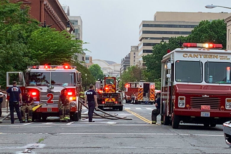 fire at metro headquarters