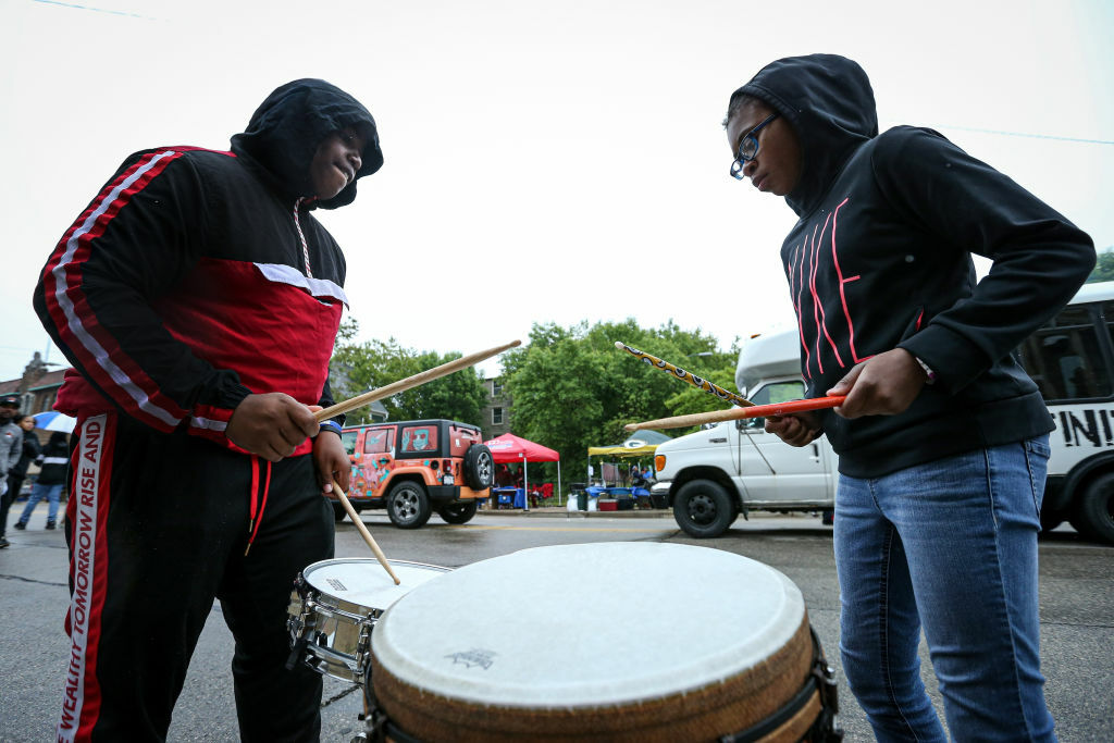 MILWAUKEE, WISCONSIN - JUNE 19:  Musicians perform during the 48th Annual Juneteenth Day Festival on June 19, 2019 in Milwaukee, Wisconsin. (Photo by Dylan Buell/Getty Images for VIBE)