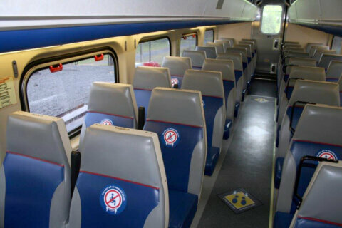 VRE seating is now every other window seat