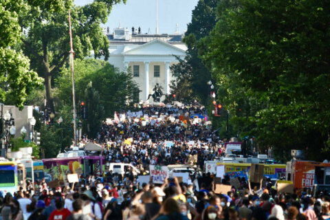 Even with large crowds and extreme heat, a peaceful 9th day of George Floyd protests in DC