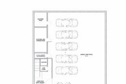 A floor plan for the parking area of the estate. (Courtesy Adam Rackliffe, Washington Fine Properties)