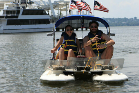Guided Potomac River boat tours begin from National Harbor