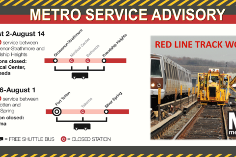 Weekend road and rail: Planned stops on I-66; Red Line work with changes