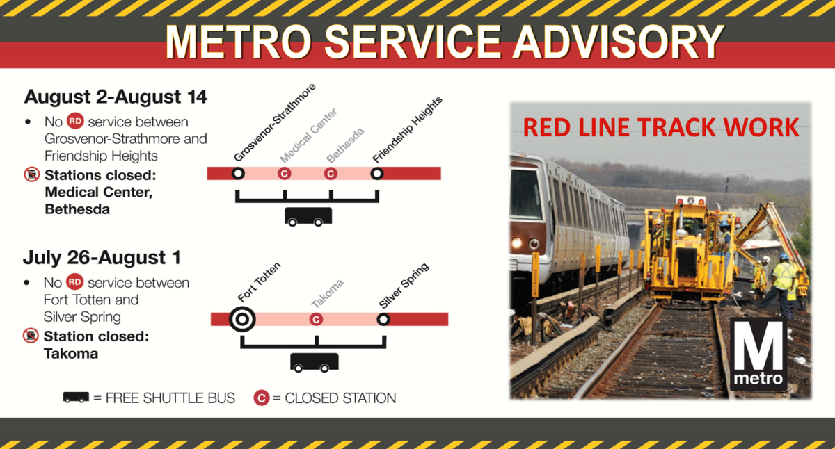 Platform reconstruction at Reagan National Airport Station to begin August  7