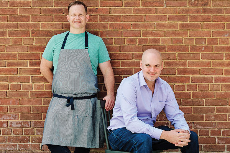 Chef Matt Hill (left) and business partner Todd Salvadore previously worked together at Charlie Palmer Steak in D.C., and each have 20 years experience in the restaurant and hospitality industries. (Courtesy Ruthie's All-Day)
