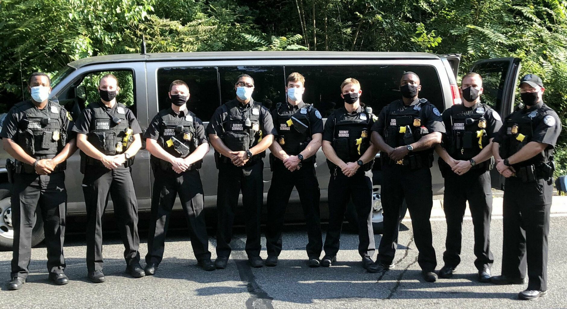 A van carrying Secret Service recruit graduates stopped at the crash site and rendered aid before rescue crews arrived, the fire department said. (Courtesy D.C. Fire and EMS).