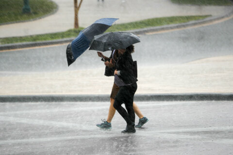 Heavy rain, flood risk diminishes as showers move out of DC region