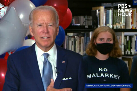 No malarkey: Biden granddaughter sports old-school phrase during speech