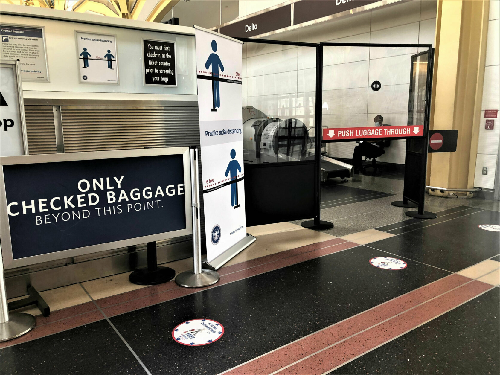 The shields have also been installed at Reagan National Airport. (Courtesy TSA)