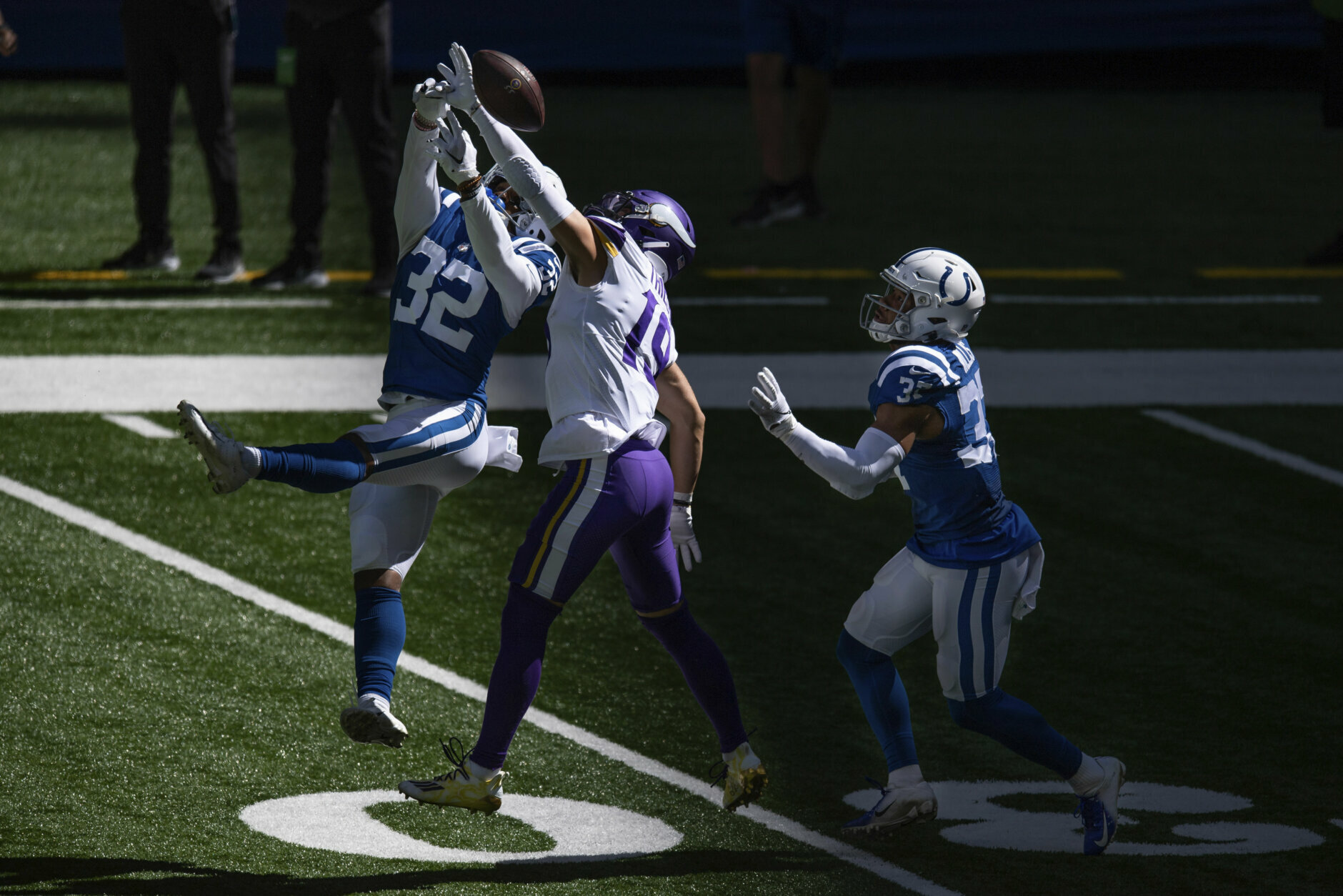 <p><b><i>Vikings 11</i></b><br />
<b><i>Colts 28</i></b></p>
<p>Speaking of Diggs, he individually (eight catches for 153 yards and a touchdown) outgained his entire former team Sunday, as the 0-2 Vikings generated just 95 yards through the air in Indianapolis.</p>
<p>Remember how I said in my NFL Preview that <a href="https://wtop.com/nfl/2020/09/2020-nfc-north-preview/">Minnesota looks good on paper but will find a way to lose</a>? Well, it&#8217;s going to be a long season in Minnesota.</p>
