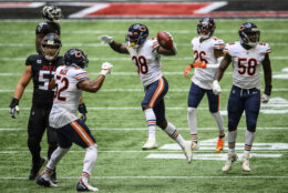 <p><b><i>Bears 30</i></b><br />
<b><i>Falcons 26</i></b></p>
<p>This result was basically preordained. Chicago &#8212; fueled by Nick Foles magic, <a href="https://profootballtalk.nbcsports.com/2020/09/21/chicagos-trade-for-nick-foles-caused-mitchell-trubisky-to-self-reflect/">Mitchell Trubisky&#8217;s self-reflection</a> be damned &#8212; is the first team to win multiple games in which they trailed by 16 or more points entering the fourth quarter, while Atlanta continued its <a href="https://twitter.com/ESPNStatsInfo/status/1310321317363757057?s=20">breathtaking trend of choking away huge leads</a> by becoming the first team to lose multiple games after leading by 15+ points.</p>
<p>The Falcons&#8217; first 0-3 start of the Matt Ryan era probably spells the beginning of the end of the Matt Ryan era &#8212; and virtually ensures the end of the Dan Quinn era. Speaking of Atlanta&#8230;</p>
