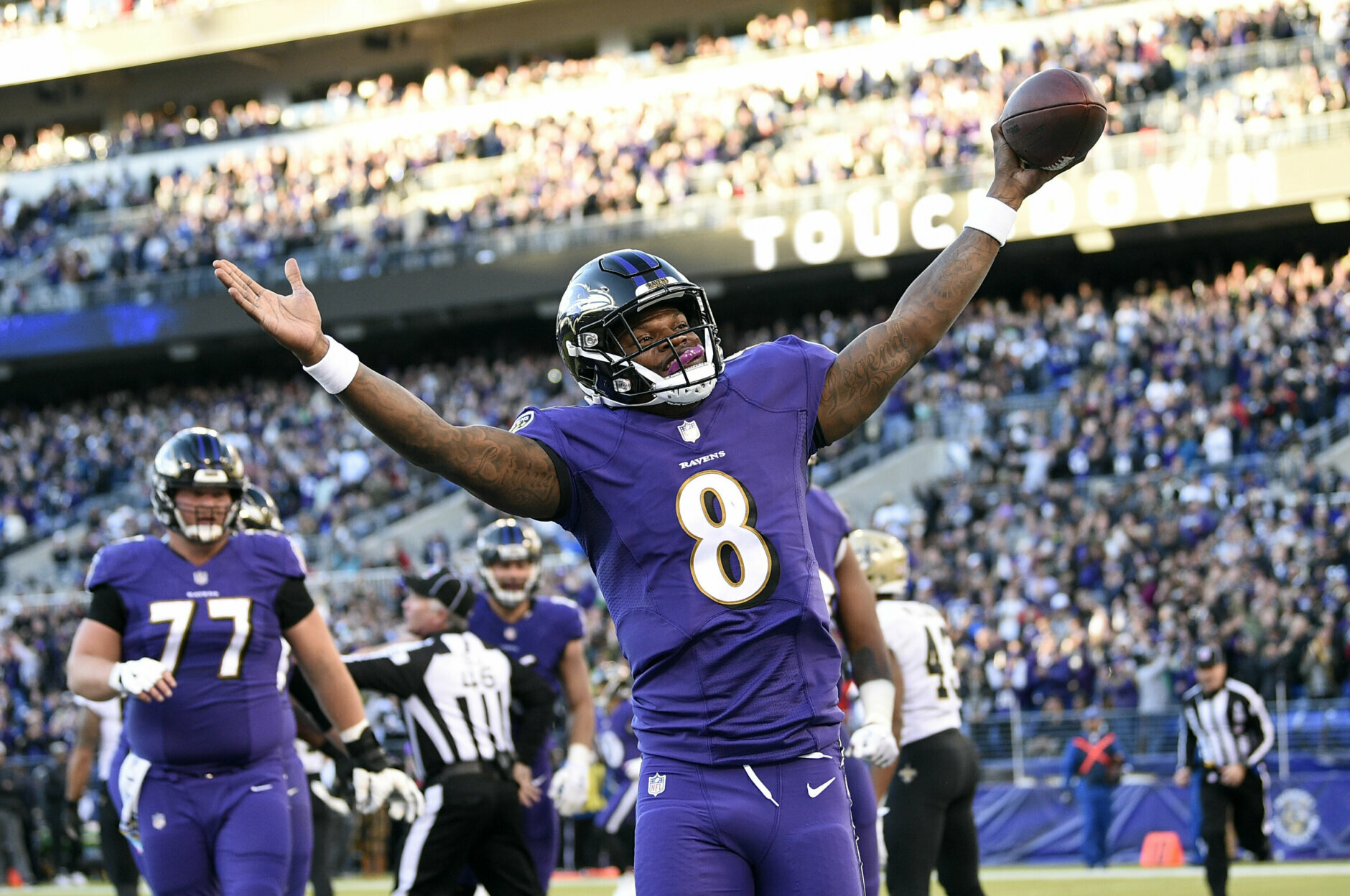 <p><strong>Super Bowl LV</strong></p>
<p>Ravens over Saints</p>
<p>Bonus prediction: Lamar Jackson directs a come-from-behind victory to win Super Bowl MVP, and Drew Brees retires after the game.</p>
