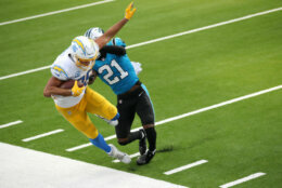 <p><b><i>Panthers 21</i></b><br />
<b><i>Chargers 16</i></b></p>
<p>The same way Atlanta has perfected the art of losing big leads, the Chargers have elevated losing close games in heartbreaking fashion to an artform. <a href="https://www.espn.com/nfl/story/_/id/29952469/chargers-qb-tyrod-taylor-lung-punctured-team-doc-sources-say">Self-sabotaging your own quarterback</a> and then losing at home to a team full of rookies without their only star player is just &#8230; *kisses fingers like a chef*</p>
