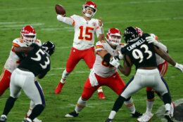 <p><b><i>Chiefs 34</i></b><br />
<b><i>Ravens 20</i></b></p>
<p>Despite <a href="https://twitter.com/RSRLombardi/status/1308741130553614338?s=20 ">Baltimore&#8217;s dominance at home in primetime</a> and the <a href="https://twitter.com/nflresearch/status/1308463959054319618?s=21">Marcus Peters factor</a>, Kansas City had their way with the Ravens. John Harbaugh suffered his fifth straight loss to his former boss Andy Reid, and Lamar Jackson is 0-3 against Patrick Mahomes. As excited as we all were to see this matchup, this can&#8217;t be a rivalry until Baltimore proves they&#8217;re on the Chiefs&#8217; level.</p>
<p>And this game from Jackson raises come questions. It&#8217;s one thing to not be quite ready for playoff intensity but he&#8217;s been pedestrian in the three biggest games of his career. He&#8217;s one more big loss away from being this generation&#8217;s Tony Romo.</p>
