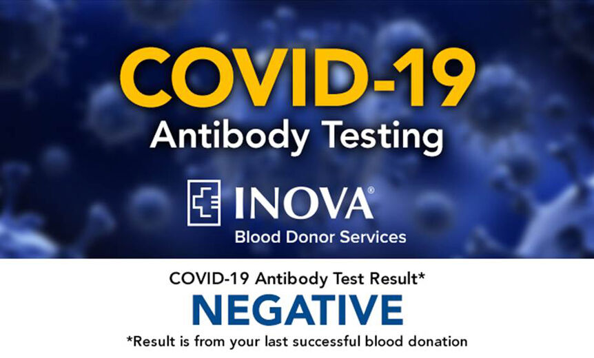 Inova negative COVID-19 blood donor result
