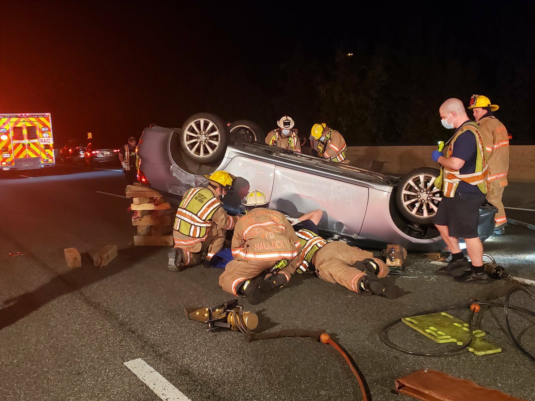 One Person Seriously Injured After Car Overturns On I-270 In Montgomery ...