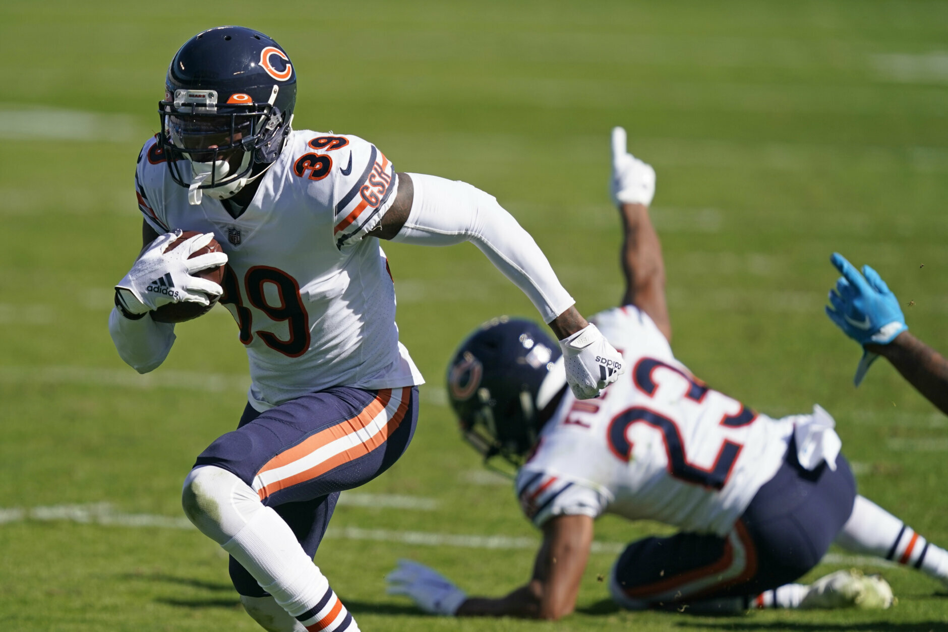<p><b><i>Bears 23</i></b><br />
<b><i>Panthers 16</i></b></p>
<p>Chicago starting 5-1 has to be one of the most unbelievable developments of the first half of the NFL season. If the Bears win any of their next three games (at Rams, Saints, at Titans) they&#8217;re almost certainly a playoff team — whether or not they actually look like one.</p>
