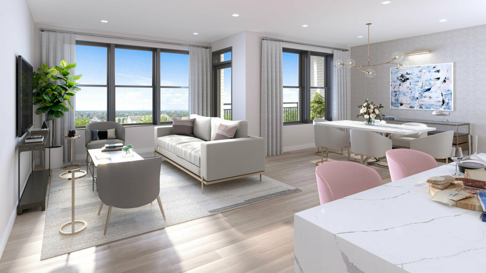 The 138-unit condominium building, called Dylan, will have one-, two- and three-bedroom condos averaging 1,200 square feet and priced from the $600,000s to more than $1 million.