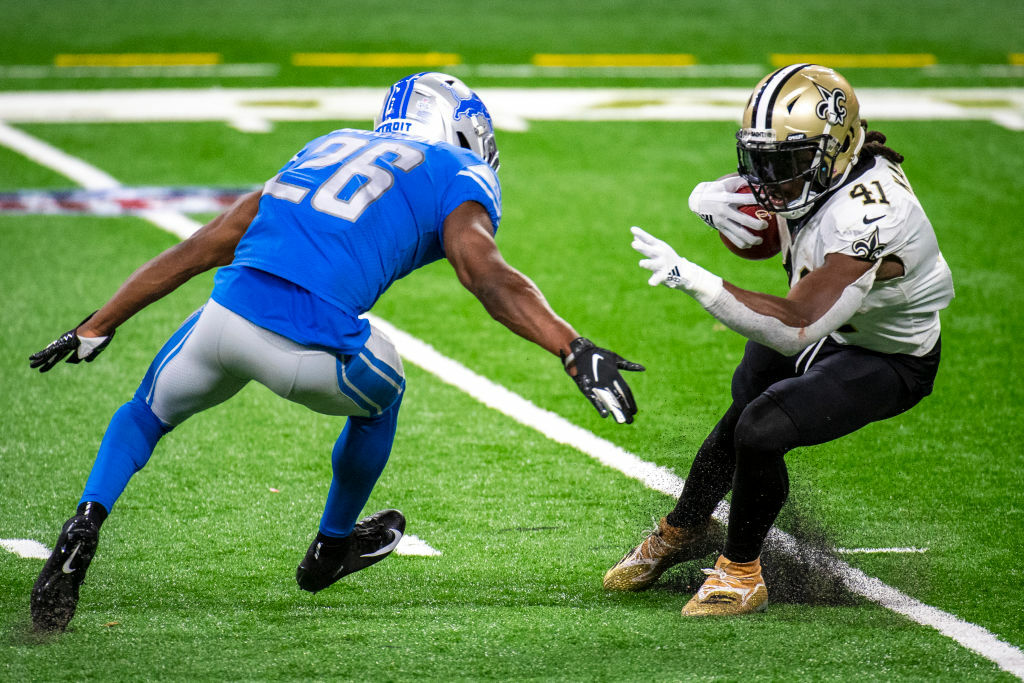 <p><em><strong>Saints 35</strong></em><br />
<em><strong>Lions 29</strong></em></p>
<p>Detroit is the first team in NFL history to lose six straight games in which they&#8217;ve led by double digits. The Lions owe Jim Caldwell an apology.</p>
