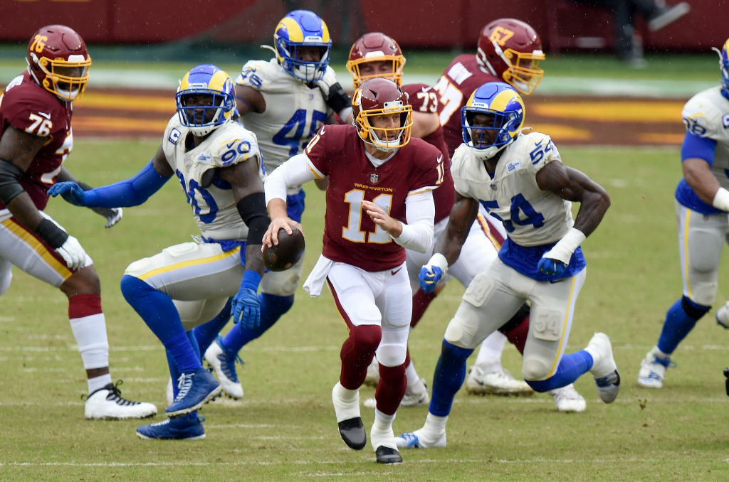 <p><b><i>Rams 30</i></b><br />
<b><i>Washington 10</i></b></p>
<p>Talk about a rude reintroduction: Alex Smith was back on an NFL field 693 days after his gruesome leg injury and was greeted with six sacks totaling nearly as much lost yardage (31) as his actual passing yardage (37). This Washington offense is a mess, no matter who plays quarterback.</p>
